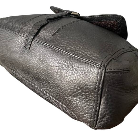 Cole Haan Village Black Pebbled Leather Satchel Handbag NWT Preppy Classic - Picture 5 of 14